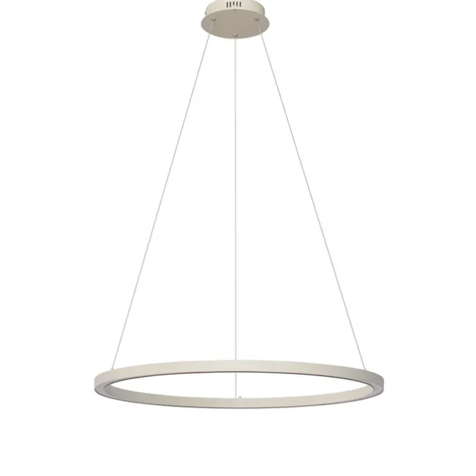 Design hanglamp beige 80cm incl. LED 3-staps dimbaar - Girello