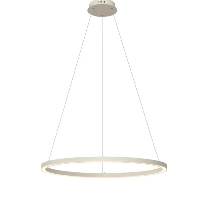 Design hanglamp beige 80cm incl. LED 3-staps dimbaar - Girello