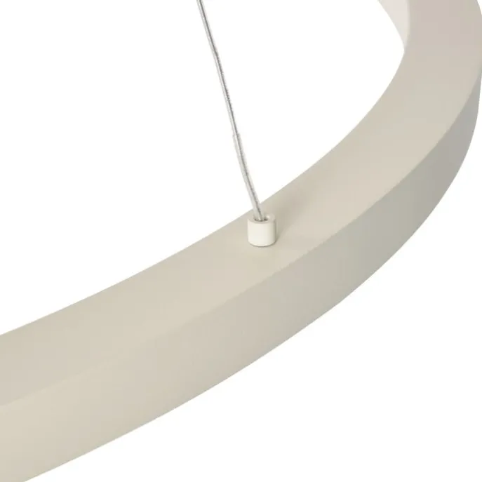 Design hanglamp beige 80cm incl. LED 3-staps dimbaar - Girello