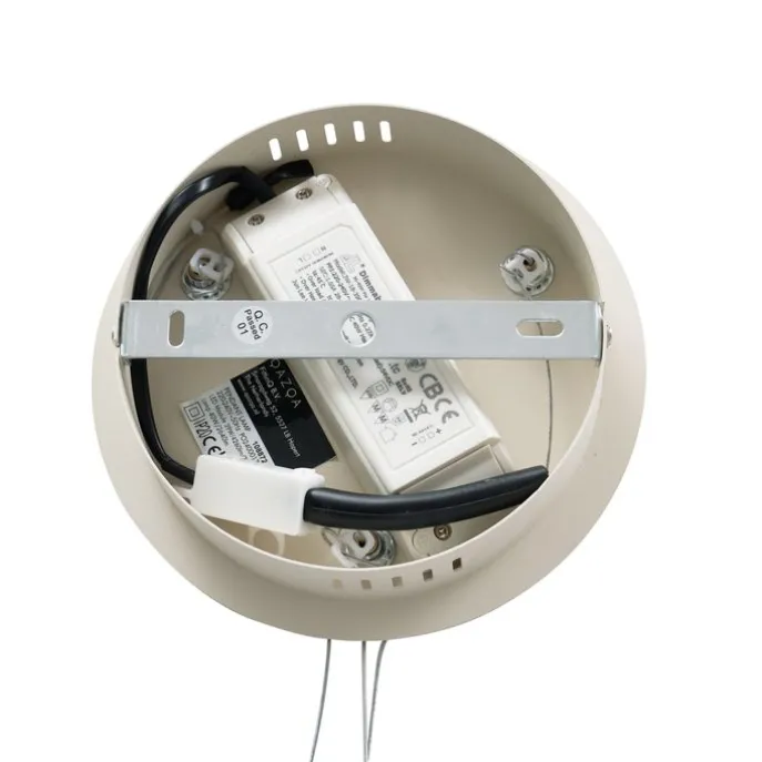 Design hanglamp beige 60cm incl. LED 3-staps dimbaar - Girello