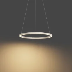 Design hanglamp beige 60cm incl. LED 3-staps dimbaar - Girello