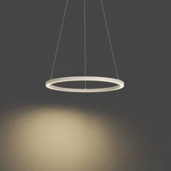 Design hanglamp beige 60cm incl. LED 3-staps dimbaar - Girello