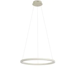 Design hanglamp beige 60cm incl. LED 3-staps dimbaar - Girello