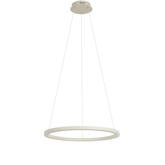 Design hanglamp beige 60cm incl. LED 3-staps dimbaar - Girello