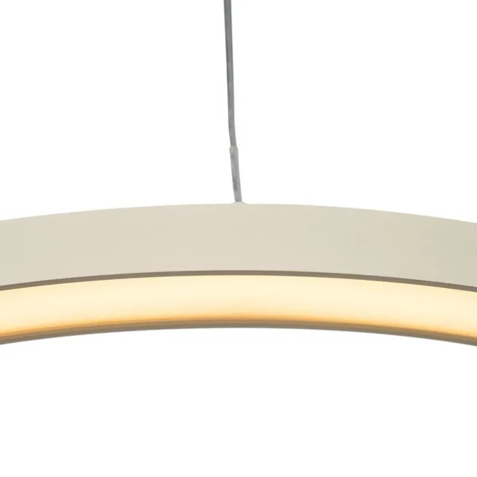 Design hanglamp beige 60cm incl. LED 3-staps dimbaar - Girello