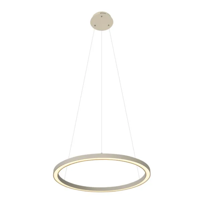Design hanglamp beige 60cm incl. LED 3-staps dimbaar - Girello