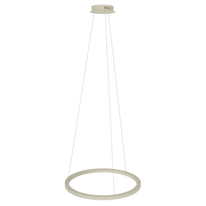 Design hanglamp beige 60cm incl. LED 3-staps dimbaar - Girello