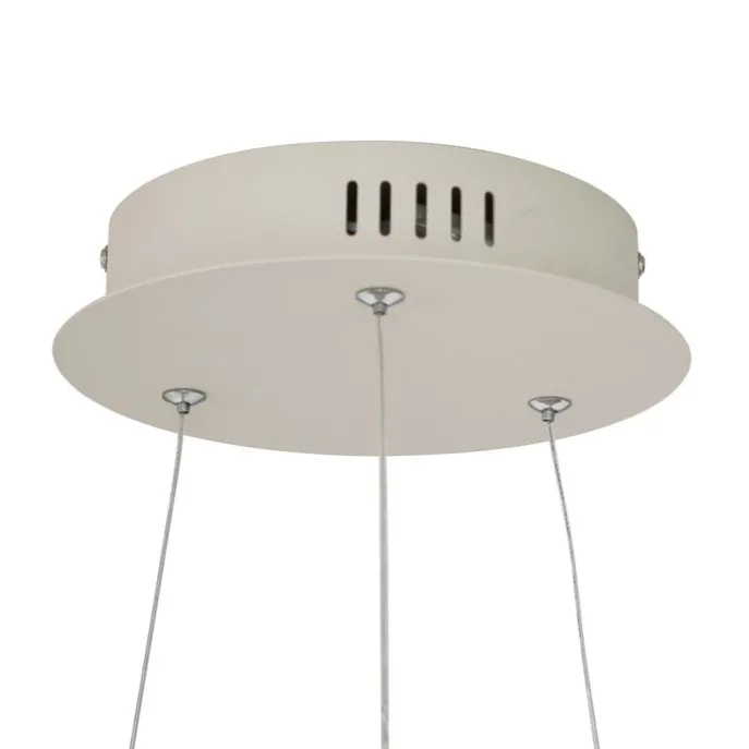 Design hanglamp beige 60cm incl. LED 3-staps dimbaar - Girello
