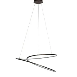 Design hanglamp brons 72 cm incl. LED 3-staps dimbaar - Rowan