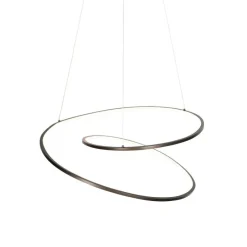 Design hanglamp brons 72 cm incl. LED 3-staps dimbaar - Rowan