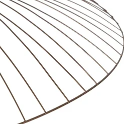 Design hanglamp donkerbrons met dubbele kap - Pua