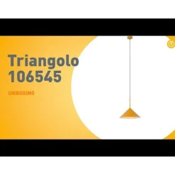Design hanglamp geel driehoek - Triangolo