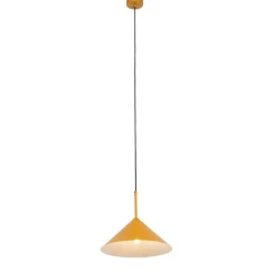 Design hanglamp geel driehoek - Triangolo