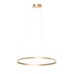 Design hanglamp goud 80 cm incl. LED 3-staps dimbaar - Anello