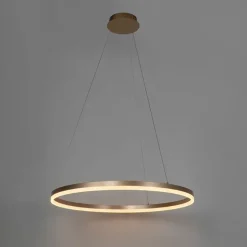 Design hanglamp goud 80 cm incl. LED 3-staps dimbaar - Anello