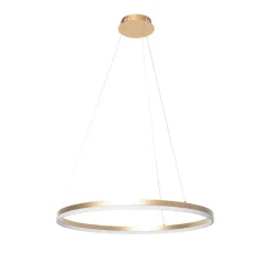 Design hanglamp goud 80 cm incl. LED 3-staps dimbaar - Anello