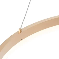Design hanglamp goud 80 cm incl. LED 3-staps dimbaar - Anello