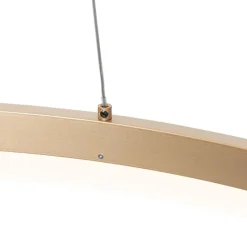 Design hanglamp goud 80 cm incl. LED 3-staps dimbaar - Anello