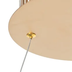 Design hanglamp goud 80 cm incl. LED 3-staps dimbaar - Anello
