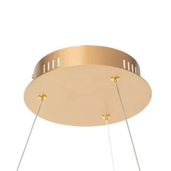 Design hanglamp goud 80 cm incl. LED 3-staps dimbaar - Anello