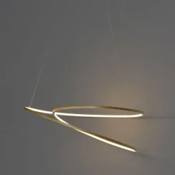 Design hanglamp goud 72 cm incl. LED 3-staps dimbaar - Rowan