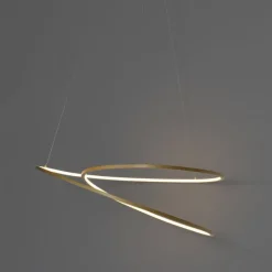 Design hanglamp goud 72 cm incl. LED 3-staps dimbaar - Rowan