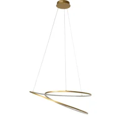 Design hanglamp goud 72 cm incl. LED 3-staps dimbaar - Rowan