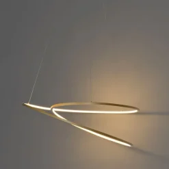 Design hanglamp goud 72 cm incl. LED 3-staps dimbaar - Rowan
