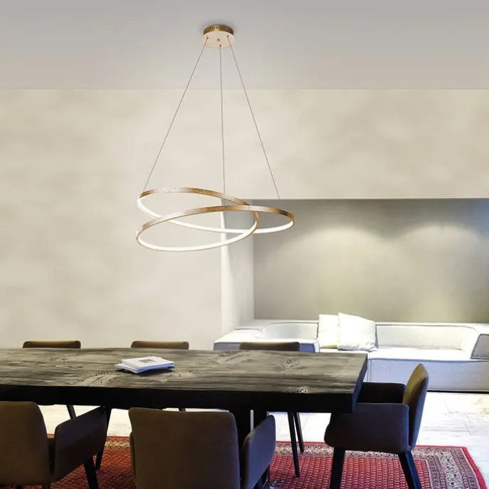 Design hanglamp goud 72 cm incl. LED dimbaar - Rowan