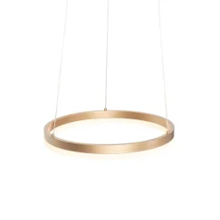 Design hanglamp goud 40 cm incl. LED 3-staps dimbaar - Anello