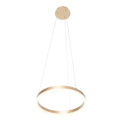 Design hanglamp goud 40 cm incl. LED 3-staps dimbaar - Anello