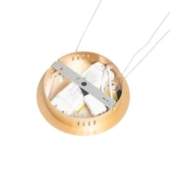 Design hanglamp goud 40 cm incl. LED 3-staps dimbaar - Anello