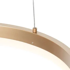 Design hanglamp goud 40 cm incl. LED 3-staps dimbaar - Anello