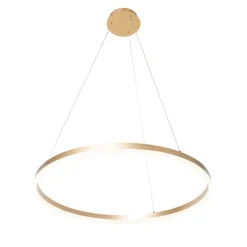 Design hanglamp goud 60 cm incl. LED 3-staps dimbaar - Anello