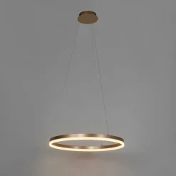 Design hanglamp goud 60 cm incl. LED 3-staps dimbaar - Anello