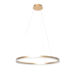 Design hanglamp goud 60 cm incl. LED 3-staps dimbaar - Anello
