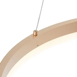 Design hanglamp goud 60 cm incl. LED 3-staps dimbaar - Anello