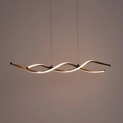 Design hanglamp goud incl. LED dimbaar - Zina