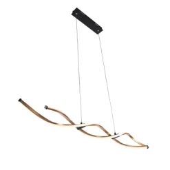 Design hanglamp goud incl. LED dimbaar - Zina