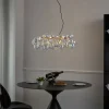 Design hanglamp goud met regenboog glas 8-lichts - Uvas