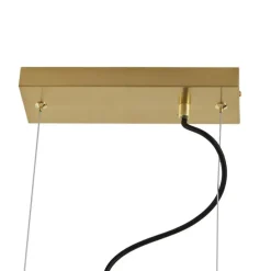 Design hanglamp goud met regenboog glas 8-lichts - Uvas