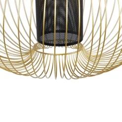 Design hanglamp goud met zwart 60 cm - Marnie