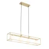 Design hanglamp goud met wit glas 4-lichts - Aniek