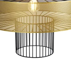 Design hanglamp goud met zwart 50 cm - Tess
