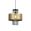 Design hanglamp goud met zwart 30 cm - Tess