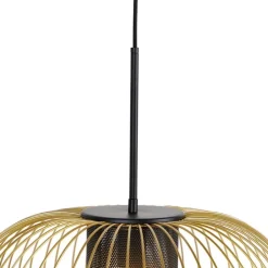 Design hanglamp goud met zwart 50 cm - Marnie