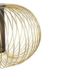 Design hanglamp goud met zwart 50 cm - Marnie