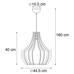 Design hanglamp hout - Twan