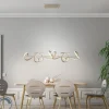 Design hanglamp messing incl. LED en dimmer - Krisscross