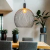 Design hanglamp rond zwart 70 cm - Dos